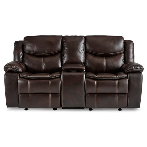 Homelegance Furniture Bastrop Double Glider Reclining Loveseat in Brown 8230BRW-2 - Premium Loveseat from Homelegance (Titan Warehouse) - Just $963.30! Shop now at Furniture Wholesale Plus  We are the best furniture store in Nashville, Hendersonville, Goodlettsville, Madison, Antioch, Mount Juliet, Lebanon, Gallatin, Springfield, Murfreesboro, Franklin, Brentwood