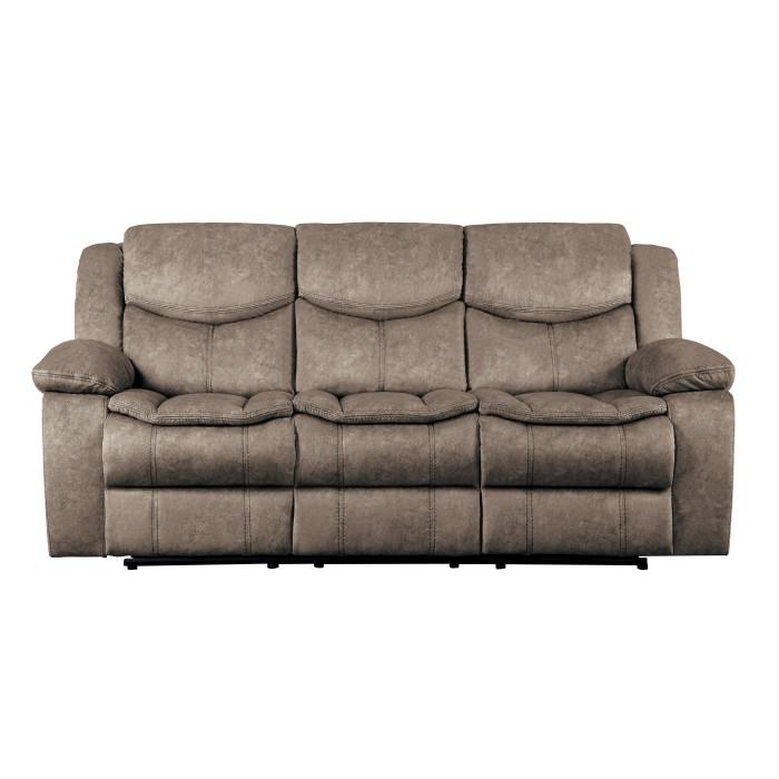 Homelegance Furniture Bastrop Double Reclining Sofa in Brown 8230FBR-3 - Premium Sofa from Homelegance (Titan Warehouse) - Just $934.05! Shop now at Furniture Wholesale Plus  We are the best furniture store in Nashville, Hendersonville, Goodlettsville, Madison, Antioch, Mount Juliet, Lebanon, Gallatin, Springfield, Murfreesboro, Franklin, Brentwood