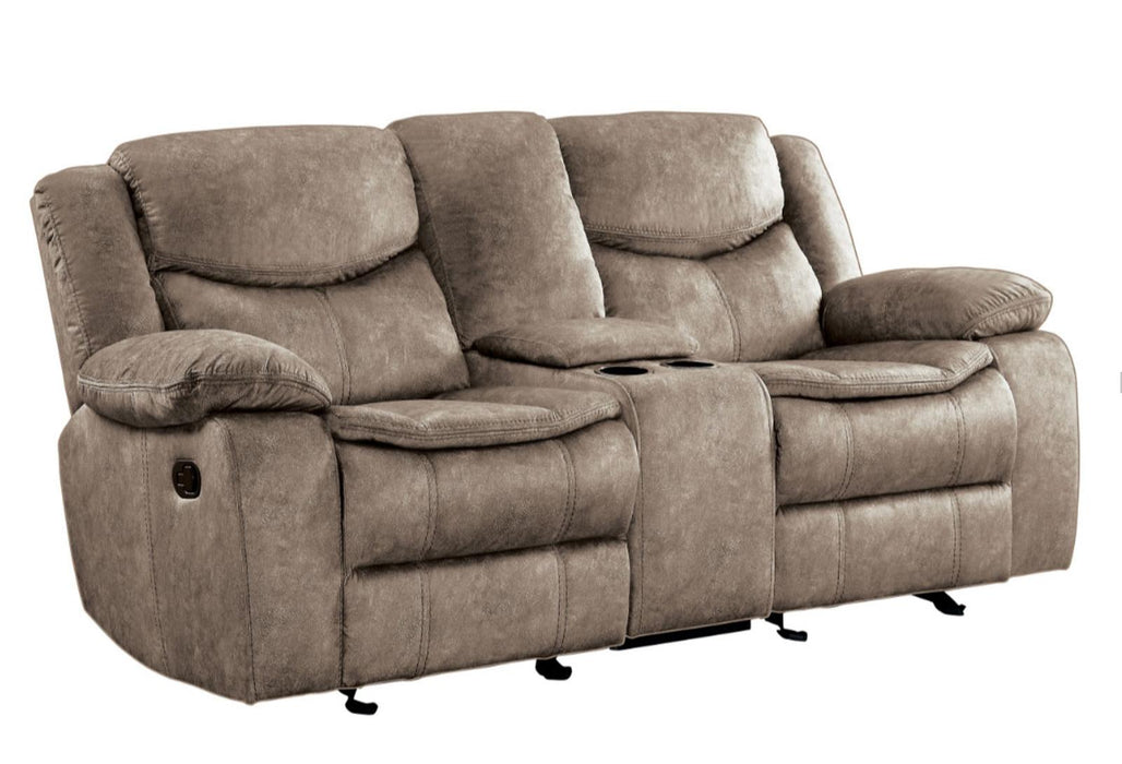 Homelegance Furniture Bastrop Double Glider Reclining Loveseat in Brown 8230FBR-2 - Premium Loveseat from Homelegance (Titan Warehouse) - Just $895.05! Shop now at Furniture Wholesale Plus  We are the best furniture store in Nashville, Hendersonville, Goodlettsville, Madison, Antioch, Mount Juliet, Lebanon, Gallatin, Springfield, Murfreesboro, Franklin, Brentwood