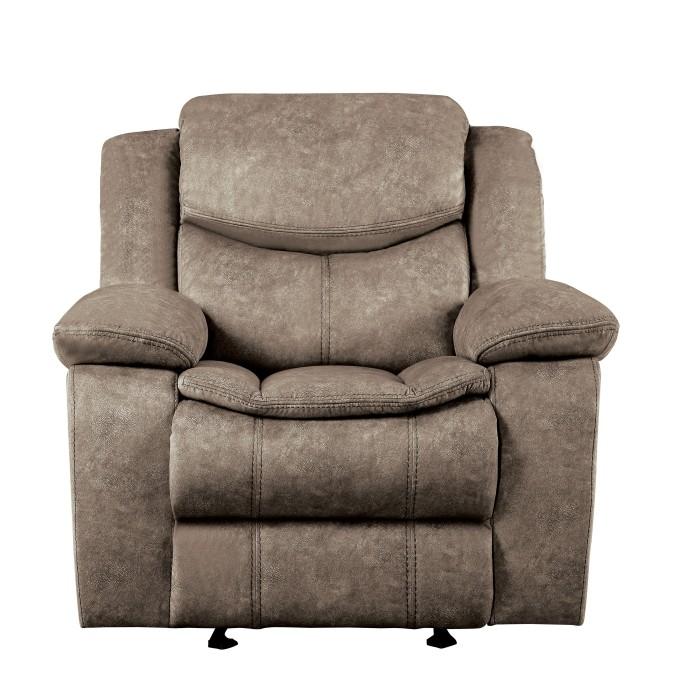 Homelegance Furniture Bastrop Glider Reclining Chair in Brown 8230FBR-1 - Premium Chair from Homelegance (Titan Warehouse) - Just $534.30! Shop now at Furniture Wholesale Plus  We are the best furniture store in Nashville, Hendersonville, Goodlettsville, Madison, Antioch, Mount Juliet, Lebanon, Gallatin, Springfield, Murfreesboro, Franklin, Brentwood