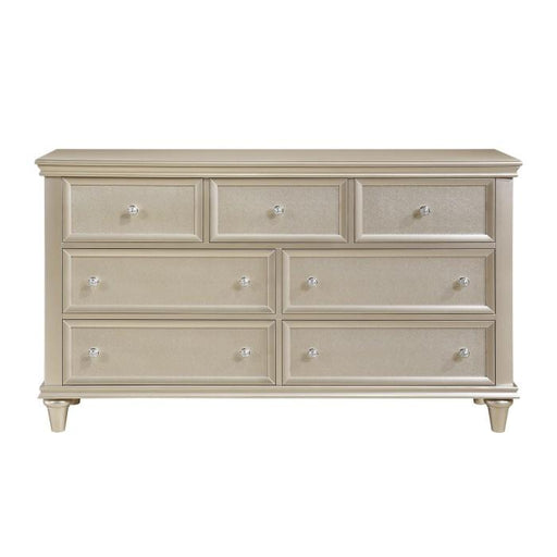 Homelegance Celandine 7 Drawer Dresser in Silver 1928-5 - Premium Dresser from Homelegance (Titan Warehouse) - Just $585! Shop now at Furniture Wholesale Plus  We are the best furniture store in Nashville, Hendersonville, Goodlettsville, Madison, Antioch, Mount Juliet, Lebanon, Gallatin, Springfield, Murfreesboro, Franklin, Brentwood