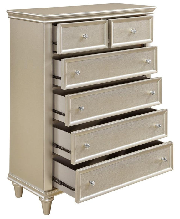 Homelegance Celandine 6 Drawer Chest in Silver 1928-9 - Premium Chest from Homelegance (Titan Warehouse) - Just $526.50! Shop now at Furniture Wholesale Plus  We are the best furniture store in Nashville, Hendersonville, Goodlettsville, Madison, Antioch, Mount Juliet, Lebanon, Gallatin, Springfield, Murfreesboro, Franklin, Brentwood