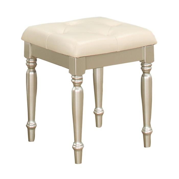 Homelegance Celandine Vanity Stool in Pearl/Silver 1928-14 - Premium Vanity from Homelegance (Titan Warehouse) - Just $79.95! Shop now at Furniture Wholesale Plus  We are the best furniture store in Nashville, Hendersonville, Goodlettsville, Madison, Antioch, Mount Juliet, Lebanon, Gallatin, Springfield, Murfreesboro, Franklin, Brentwood