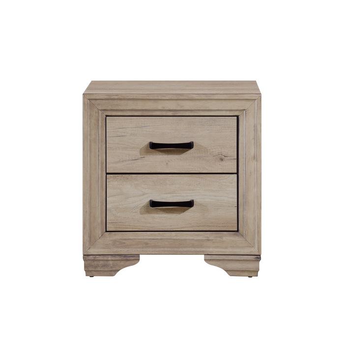 Homelegance Lonan 2 Drawer Nightstand in Natural 1955-4 - Premium Nightstand from Homelegance (Titan Warehouse) - Just $146.25! Shop now at Furniture Wholesale Plus  We are the best furniture store in Nashville, Hendersonville, Goodlettsville, Madison, Antioch, Mount Juliet, Lebanon, Gallatin, Springfield, Murfreesboro, Franklin, Brentwood