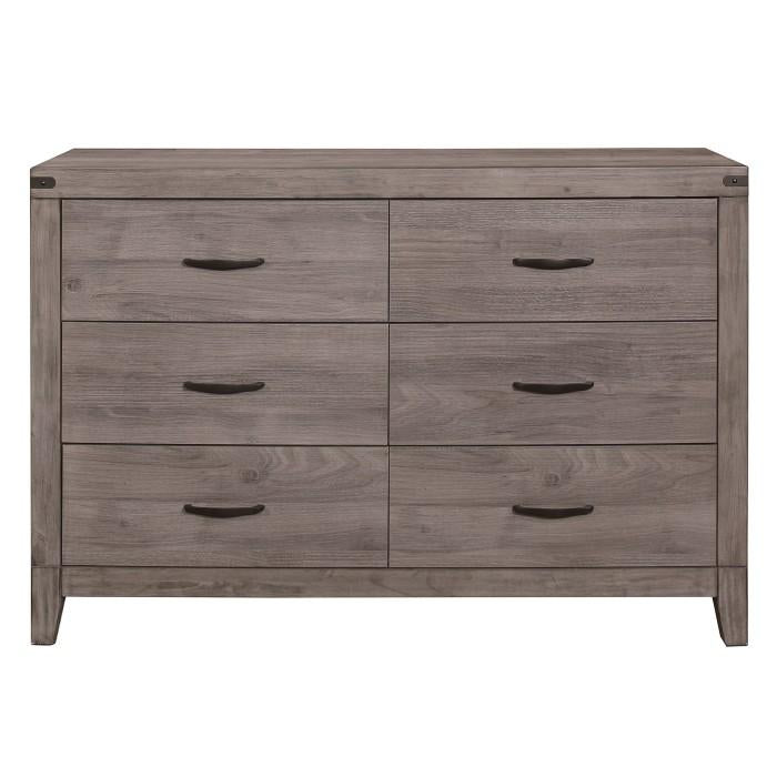 Homelegance Woodrow 6 Drawer Dresser in Gray 2042-5 - Premium Dresser from Homelegance (Titan Warehouse) - Just $409.50! Shop now at Furniture Wholesale Plus  We are the best furniture store in Nashville, Hendersonville, Goodlettsville, Madison, Antioch, Mount Juliet, Lebanon, Gallatin, Springfield, Murfreesboro, Franklin, Brentwood