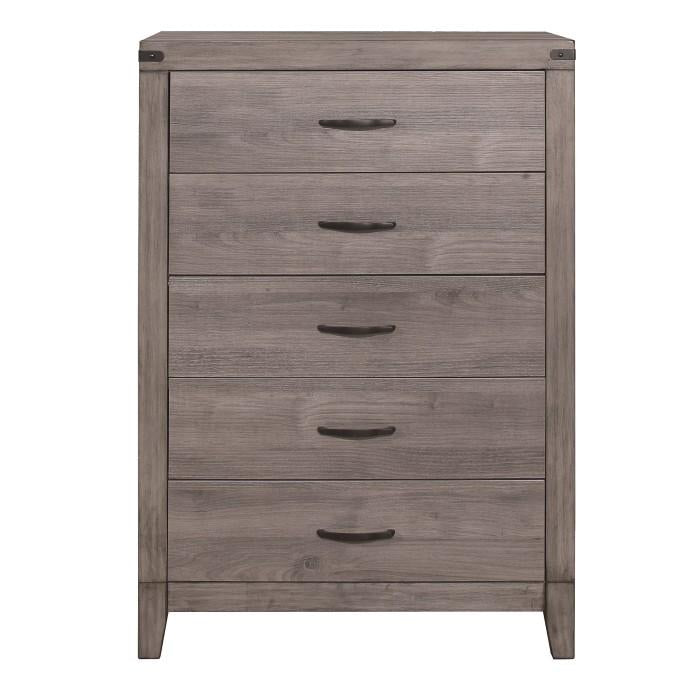 Homelegance Woodrow 5 Drawer Chest in Gray 2042-9 - Premium Chest from Homelegance (Titan Warehouse) - Just $368.55! Shop now at Furniture Wholesale Plus  We are the best furniture store in Nashville, Hendersonville, Goodlettsville, Madison, Antioch, Mount Juliet, Lebanon, Gallatin, Springfield, Murfreesboro, Franklin, Brentwood