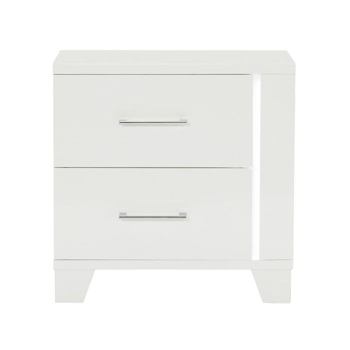 Homelegance Kerren Nightstand in White 1678W-4 - Premium Nightstand from Homelegance (Titan Warehouse) - Just $290.55! Shop now at Furniture Wholesale Plus  We are the best furniture store in Nashville, Hendersonville, Goodlettsville, Madison, Antioch, Mount Juliet, Lebanon, Gallatin, Springfield, Murfreesboro, Franklin, Brentwood