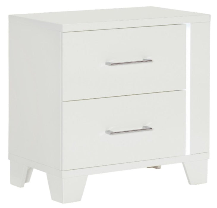 Homelegance Kerren Nightstand in White 1678W-4 - Premium Nightstand from Homelegance (Titan Warehouse) - Just $290.55! Shop now at Furniture Wholesale Plus  We are the best furniture store in Nashville, Hendersonville, Goodlettsville, Madison, Antioch, Mount Juliet, Lebanon, Gallatin, Springfield, Murfreesboro, Franklin, Brentwood