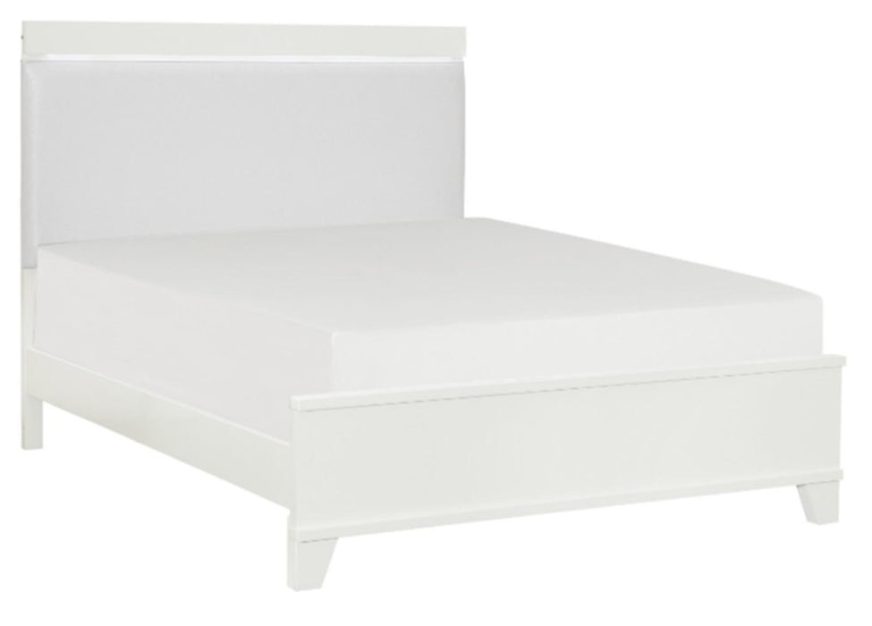 Homelegance Kerren Full Platform Bed in White 1678WF-1* - Premium Bed from Homelegance (Titan Warehouse) - Just $544.05! Shop now at Furniture Wholesale Plus  We are the best furniture store in Nashville, Hendersonville, Goodlettsville, Madison, Antioch, Mount Juliet, Lebanon, Gallatin, Springfield, Murfreesboro, Franklin, Brentwood