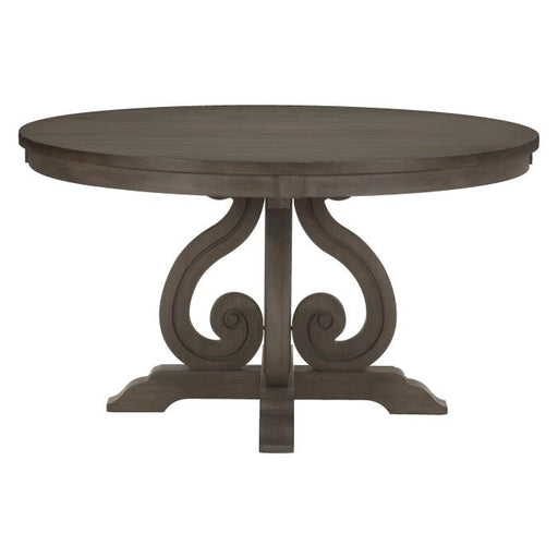 Homelegance Toulon  Round Dining Table in Dark Pewter 5438-54* - Premium Dining Table from Homelegance (Titan Warehouse) - Just $614.25! Shop now at Furniture Wholesale Plus  We are the best furniture store in Nashville, Hendersonville, Goodlettsville, Madison, Antioch, Mount Juliet, Lebanon, Gallatin, Springfield, Murfreesboro, Franklin, Brentwood