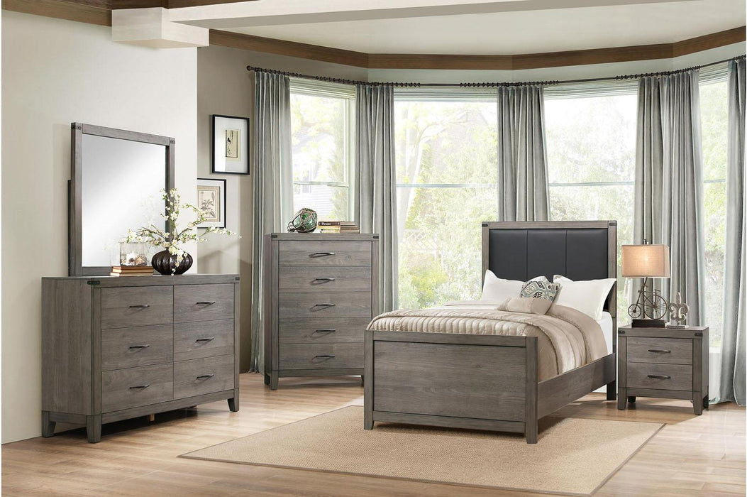 Homelegance Woodrow 2 Drawer Nightstand in Gray 2042-4 - Premium Nightstand from Homelegance (Titan Warehouse) - Just $136.50! Shop now at Furniture Wholesale Plus  We are the best furniture store in Nashville, Hendersonville, Goodlettsville, Madison, Antioch, Mount Juliet, Lebanon, Gallatin, Springfield, Murfreesboro, Franklin, Brentwood