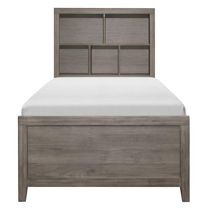 Homelegance Woodrow Twin Platform Bed in Gray 2042NBT-1* - Premium Bed from Homelegance (Titan Warehouse) - Just $544.05! Shop now at Furniture Wholesale Plus  We are the best furniture store in Nashville, Hendersonville, Goodlettsville, Madison, Antioch, Mount Juliet, Lebanon, Gallatin, Springfield, Murfreesboro, Franklin, Brentwood