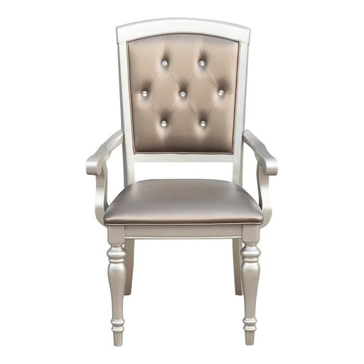 Homelegance Orsina Arm Chair in Silver (Set of 2) - Premium Arm Chair from Homelegance (Titan Warehouse) - Just $165.75! Shop now at Furniture Wholesale Plus  We are the best furniture store in Nashville, Hendersonville, Goodlettsville, Madison, Antioch, Mount Juliet, Lebanon, Gallatin, Springfield, Murfreesboro, Franklin, Brentwood