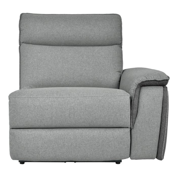 Homelegance Furniture Maroni Power RSF Reclining Chair with Power Headrest and USB Port in Dark Gray/Light Gray 8259-RRPWH - Premium Chair from Homelegance (Titan Warehouse) - Just $670.80! Shop now at Furniture Wholesale Plus  We are the best furniture store in Nashville, Hendersonville, Goodlettsville, Madison, Antioch, Mount Juliet, Lebanon, Gallatin, Springfield, Murfreesboro, Franklin, Brentwood