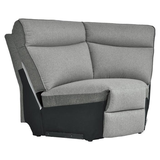 Homelegance Furniture Maroni Corner Seat in Dark Gray/Light Gray 8259-CR - Premium Wedge from Homelegance (Titan Warehouse) - Just $819! Shop now at Furniture Wholesale Plus  We are the best furniture store in Nashville, Hendersonville, Goodlettsville, Madison, Antioch, Mount Juliet, Lebanon, Gallatin, Springfield, Murfreesboro, Franklin, Brentwood