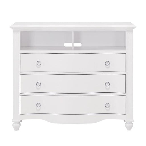 Homelegance Meghan 3 Drawer Media Chest in White 2058WH-11 - Premium Media Chest from Homelegance (Titan Warehouse) - Just $641.55! Shop now at Furniture Wholesale Plus  We are the best furniture store in Nashville, Hendersonville, Goodlettsville, Madison, Antioch, Mount Juliet, Lebanon, Gallatin, Springfield, Murfreesboro, Franklin, Brentwood