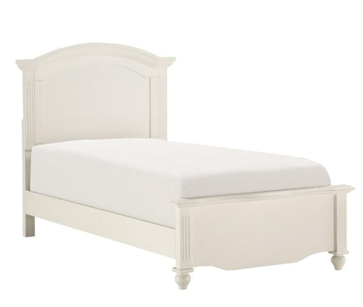 Homelegance Meghan Twin Panel Bed in White 2058WHT-1* - Premium Bed from Homelegance (Titan Warehouse) - Just $429! Shop now at Furniture Wholesale Plus  We are the best furniture store in Nashville, Hendersonville, Goodlettsville, Madison, Antioch, Mount Juliet, Lebanon, Gallatin, Springfield, Murfreesboro, Franklin, Brentwood