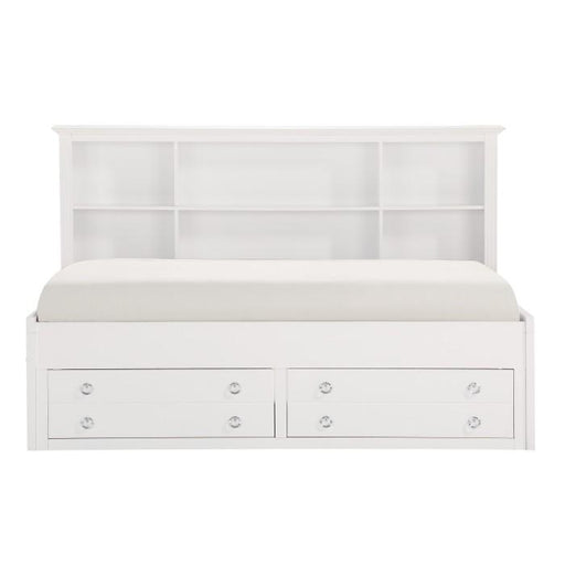 Homelegance Meghan Twin Lounge Storage Bed in White 2058WHPRT-1* - Premium Bed from Homelegance (Titan Warehouse) - Just $1129.05! Shop now at Furniture Wholesale Plus  We are the best furniture store in Nashville, Hendersonville, Goodlettsville, Madison, Antioch, Mount Juliet, Lebanon, Gallatin, Springfield, Murfreesboro, Franklin, Brentwood