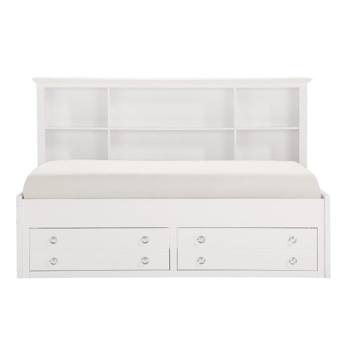 Homelegance Meghan Full Lounge Storage Bed in White 2058WHPRF-1* - Premium Bed from Homelegance (Titan Warehouse) - Just $1207.05! Shop now at Furniture Wholesale Plus  We are the best furniture store in Nashville, Hendersonville, Goodlettsville, Madison, Antioch, Mount Juliet, Lebanon, Gallatin, Springfield, Murfreesboro, Franklin, Brentwood