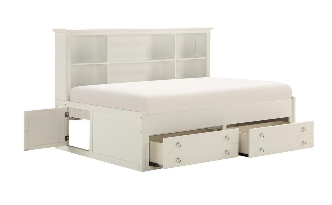 Homelegance Meghan Full Lounge Storage Bed in White 2058WHPRF-1* - Premium Bed from Homelegance (Titan Warehouse) - Just $1207.05! Shop now at Furniture Wholesale Plus  We are the best furniture store in Nashville, Hendersonville, Goodlettsville, Madison, Antioch, Mount Juliet, Lebanon, Gallatin, Springfield, Murfreesboro, Franklin, Brentwood