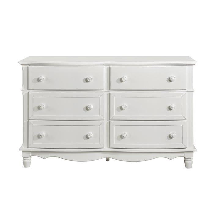 Homelegance Clementine 6 Drawer Dresser in White B1799-5 - Premium Dresser from Homelegance (Titan Warehouse) - Just $598.65! Shop now at Furniture Wholesale Plus  We are the best furniture store in Nashville, Hendersonville, Goodlettsville, Madison, Antioch, Mount Juliet, Lebanon, Gallatin, Springfield, Murfreesboro, Franklin, Brentwood