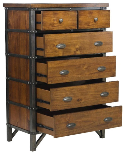 Homelegance Holverson Chest in Rustic Brown & Gunmetal 1715-9 - Premium Chest from Homelegance (Titan Warehouse) - Just $700.05! Shop now at Furniture Wholesale Plus  We are the best furniture store in Nashville, Hendersonville, Goodlettsville, Madison, Antioch, Mount Juliet, Lebanon, Gallatin, Springfield, Murfreesboro, Franklin, Brentwood