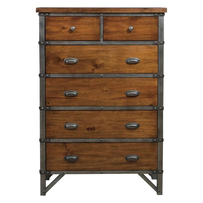 Homelegance Holverson Chest in Rustic Brown & Gunmetal 1715-9 - Premium Chest from Homelegance (Titan Warehouse) - Just $700.05! Shop now at Furniture Wholesale Plus  We are the best furniture store in Nashville, Hendersonville, Goodlettsville, Madison, Antioch, Mount Juliet, Lebanon, Gallatin, Springfield, Murfreesboro, Franklin, Brentwood