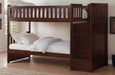 Homelegance Rowe Bunk Bed w/ Reversible Step Storage in Dark Cherry B2013SBDC-1* - Premium Bed from Homelegance (Titan Warehouse) - Just $914.55! Shop now at Furniture Wholesale Plus  We are the best furniture store in Nashville, Hendersonville, Goodlettsville, Madison, Antioch, Mount Juliet, Lebanon, Gallatin, Springfield, Murfreesboro, Franklin, Brentwood