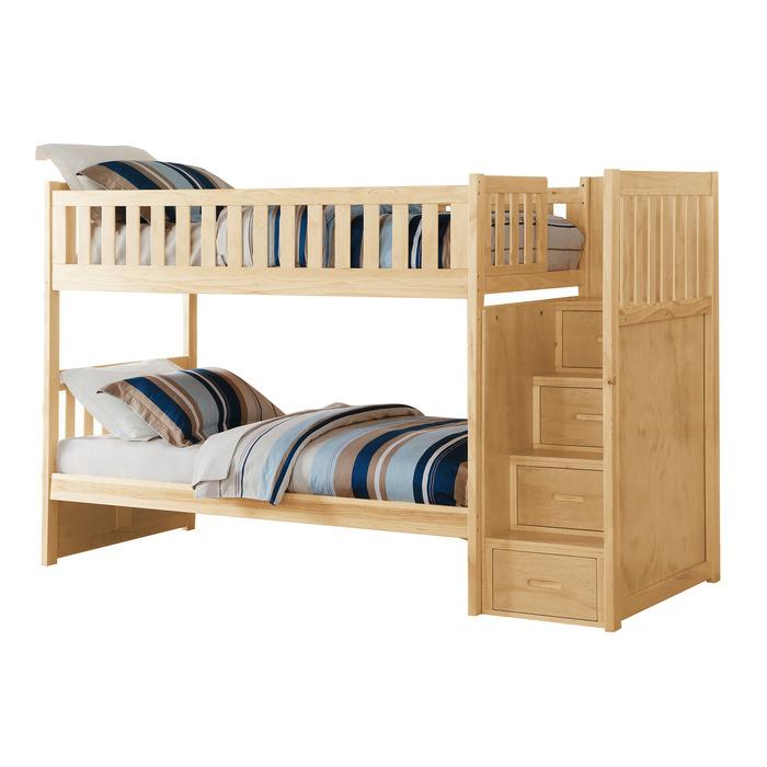 Homelegance Bartly Bunk Bed w/ Reversible Storage in Natural B2043SB-1* - Premium Bed from Homelegance (Titan Warehouse) - Just $914.55! Shop now at Furniture Wholesale Plus  We are the best furniture store in Nashville, Hendersonville, Goodlettsville, Madison, Antioch, Mount Juliet, Lebanon, Gallatin, Springfield, Murfreesboro, Franklin, Brentwood