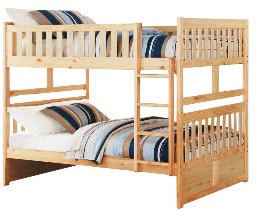 Homelegance Bartly Twin/Twin Bunk Bed in Natural B2043-1* - Premium Bed from Homelegance (Titan Warehouse) - Just $427.05! Shop now at Furniture Wholesale Plus  We are the best furniture store in Nashville, Hendersonville, Goodlettsville, Madison, Antioch, Mount Juliet, Lebanon, Gallatin, Springfield, Murfreesboro, Franklin, Brentwood