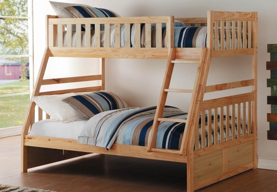 Homelegance Bartly Twin/Full Bunk Bed in Natural B2043TF-1* - Premium Bed from Homelegance (Titan Warehouse) - Just $505.05! Shop now at Furniture Wholesale Plus  We are the best furniture store in Nashville, Hendersonville, Goodlettsville, Madison, Antioch, Mount Juliet, Lebanon, Gallatin, Springfield, Murfreesboro, Franklin, Brentwood