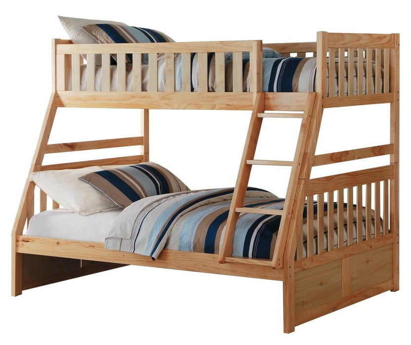 Homelegance Bartly Twin/Full Bunk Bed in Natural B2043TF-1* - Premium Bed from Homelegance (Titan Warehouse) - Just $505.05! Shop now at Furniture Wholesale Plus  We are the best furniture store in Nashville, Hendersonville, Goodlettsville, Madison, Antioch, Mount Juliet, Lebanon, Gallatin, Springfield, Murfreesboro, Franklin, Brentwood