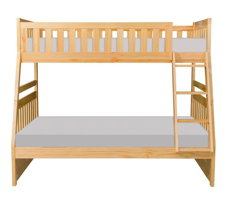 Homelegance Bartly Twin/Full Bunk Bed in Natural B2043TF-1* - Premium Bed from Homelegance (Titan Warehouse) - Just $505.05! Shop now at Furniture Wholesale Plus  We are the best furniture store in Nashville, Hendersonville, Goodlettsville, Madison, Antioch, Mount Juliet, Lebanon, Gallatin, Springfield, Murfreesboro, Franklin, Brentwood