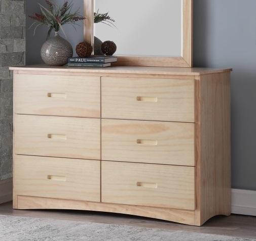 Homelegance Bartly 6 Drawer Dresser in Natural B2043-5 - Premium Dresser from Homelegance (Titan Warehouse) - Just $388.05! Shop now at Furniture Wholesale Plus  We are the best furniture store in Nashville, Hendersonville, Goodlettsville, Madison, Antioch, Mount Juliet, Lebanon, Gallatin, Springfield, Murfreesboro, Franklin, Brentwood