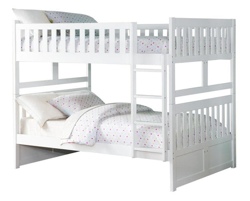 Homelegance Galen Full/Full Bunk Bed in White B2053FFW-1* - Premium Bed from Homelegance (Titan Warehouse) - Just $641.55! Shop now at Furniture Wholesale Plus  We are the best furniture store in Nashville, Hendersonville, Goodlettsville, Madison, Antioch, Mount Juliet, Lebanon, Gallatin, Springfield, Murfreesboro, Franklin, Brentwood