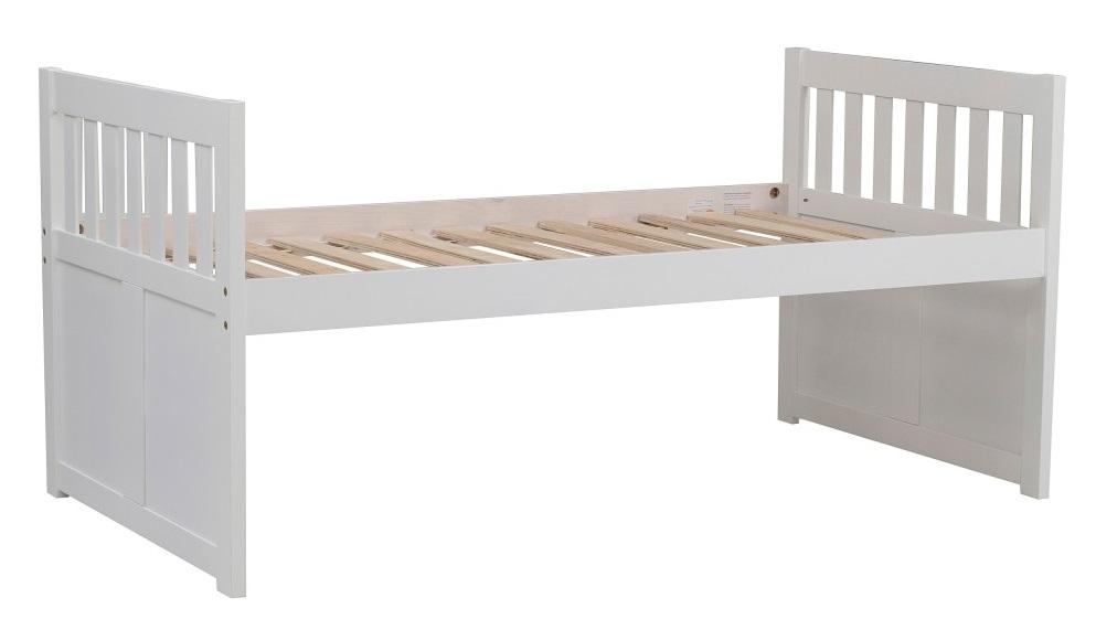 Homelegance Galen Twin/Twin Trundle Bed with Storage in White B2053PRW-1* - Premium Bed from Homelegance (Titan Warehouse) - Just $485.55! Shop now at Furniture Wholesale Plus  We are the best furniture store in Nashville, Hendersonville, Goodlettsville, Madison, Antioch, Mount Juliet, Lebanon, Gallatin, Springfield, Murfreesboro, Franklin, Brentwood