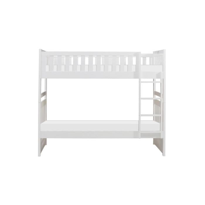 Homelegance Galen Twin/Twin Bunk Bed in White B2053W-1* - Premium Bed from Homelegance (Titan Warehouse) - Just $427.05! Shop now at Furniture Wholesale Plus  We are the best furniture store in Nashville, Hendersonville, Goodlettsville, Madison, Antioch, Mount Juliet, Lebanon, Gallatin, Springfield, Murfreesboro, Franklin, Brentwood