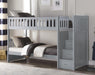 Homelegance Orion Bunk Bed w/ Reversible Step Storage in Gray B2063SB-1* - Premium Bed from Homelegance (Titan Warehouse) - Just $914.55! Shop now at Furniture Wholesale Plus  We are the best furniture store in Nashville, Hendersonville, Goodlettsville, Madison, Antioch, Mount Juliet, Lebanon, Gallatin, Springfield, Murfreesboro, Franklin, Brentwood