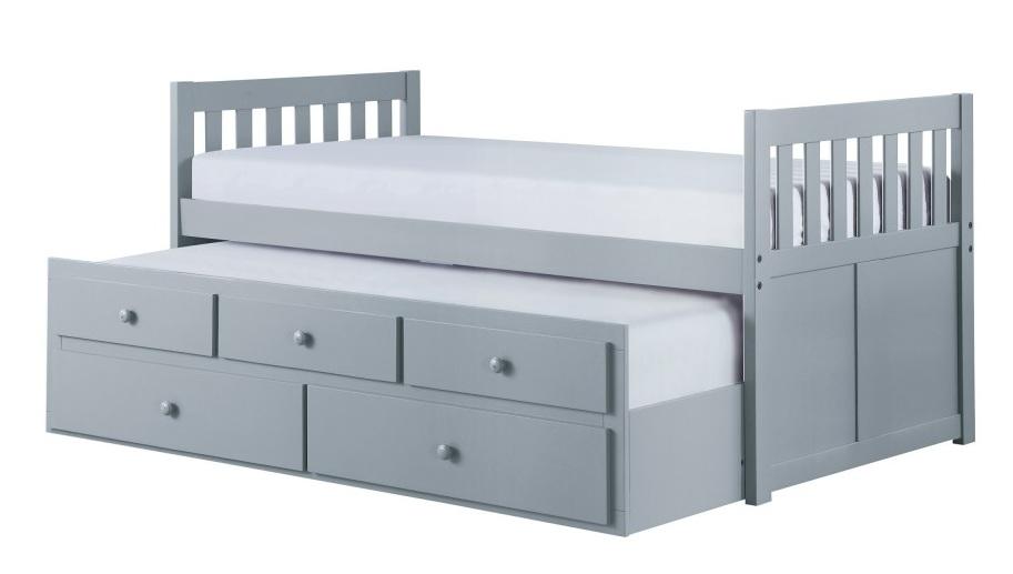 Homelegance Orion Twin/Twin Trundle Bed w/ 2 Storage in Gray B2063PR-1* - Premium Bed from Homelegance (Titan Warehouse) - Just $485.55! Shop now at Furniture Wholesale Plus  We are the best furniture store in Nashville, Hendersonville, Goodlettsville, Madison, Antioch, Mount Juliet, Lebanon, Gallatin, Springfield, Murfreesboro, Franklin, Brentwood