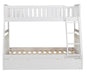 Homelegance Galen Twin/Full Bunk Bed w/ Twin Trundle in White B2053TFW-1*R - Premium Bed from Homelegance (Titan Warehouse) - Just $787.31! Shop now at Furniture Wholesale Plus  We are the best furniture store in Nashville, Hendersonville, Goodlettsville, Madison, Antioch, Mount Juliet, Lebanon, Gallatin, Springfield, Murfreesboro, Franklin, Brentwood