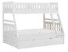 Homelegance Galen Twin/Full Bunk Bed w/ Twin Trundle in White B2053TFW-1*R - Premium Bed from Homelegance (Titan Warehouse) - Just $787.31! Shop now at Furniture Wholesale Plus  We are the best furniture store in Nashville, Hendersonville, Goodlettsville, Madison, Antioch, Mount Juliet, Lebanon, Gallatin, Springfield, Murfreesboro, Franklin, Brentwood