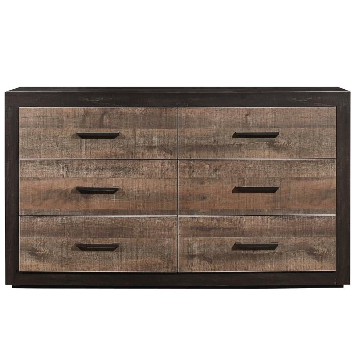 Homelegance Miter Dresser in Rustin Mahogany & Dark Ebony 1762-5 - Premium Dresser from Homelegance (Titan Warehouse) - Just $524.55! Shop now at Furniture Wholesale Plus  We are the best furniture store in Nashville, Hendersonville, Goodlettsville, Madison, Antioch, Mount Juliet, Lebanon, Gallatin, Springfield, Murfreesboro, Franklin, Brentwood