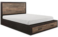 Homelegance Miter Queen Platform Bed with Footboard Storage in Rustin Mahogany & Dark Ebony 1762-1* - Premium Bed from Homelegance (Titan Warehouse) - Just $563.55! Shop now at Furniture Wholesale Plus  We are the best furniture store in Nashville, Hendersonville, Goodlettsville, Madison, Antioch, Mount Juliet, Lebanon, Gallatin, Springfield, Murfreesboro, Franklin, Brentwood