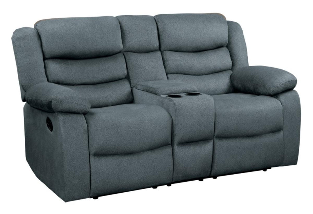 Homelegance Furniture Discus Double Reclining Loveseat in Gray 9526GY-2 - Premium Loveseat from Homelegance (Titan Warehouse) - Just $700.05! Shop now at Furniture Wholesale Plus  We are the best furniture store in Nashville, Hendersonville, Goodlettsville, Madison, Antioch, Mount Juliet, Lebanon, Gallatin, Springfield, Murfreesboro, Franklin, Brentwood