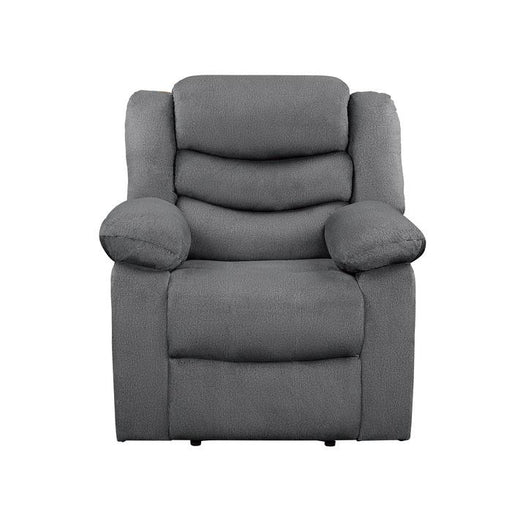 Homelegance Furniture Discus Double Reclining Chair in Gray 9526GY-1 - Premium Chair from Homelegance (Titan Warehouse) - Just $388.05! Shop now at Furniture Wholesale Plus  We are the best furniture store in Nashville, Hendersonville, Goodlettsville, Madison, Antioch, Mount Juliet, Lebanon, Gallatin, Springfield, Murfreesboro, Franklin, Brentwood