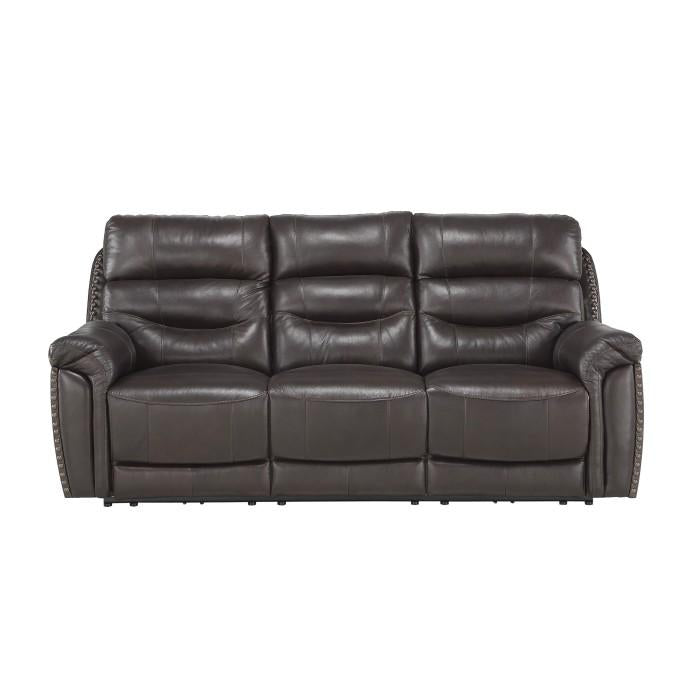 Homelegance Furniture Lance Power Double Reclining Sofa with Power Headrests in Brown 9527BRW-3PWH - Premium Sofa from Homelegance (Titan Warehouse) - Just $1655.55! Shop now at Furniture Wholesale Plus  We are the best furniture store in Nashville, Hendersonville, Goodlettsville, Madison, Antioch, Mount Juliet, Lebanon, Gallatin, Springfield, Murfreesboro, Franklin, Brentwood