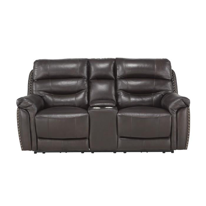 Homelegance Furniture Lance Power Double Reclining Loveseat with Power Headrests in Brown 9527BRW-2PWH - Premium Loveseat from Homelegance (Titan Warehouse) - Just $1655.55! Shop now at Furniture Wholesale Plus  We are the best furniture store in Nashville, Hendersonville, Goodlettsville, Madison, Antioch, Mount Juliet, Lebanon, Gallatin, Springfield, Murfreesboro, Franklin, Brentwood