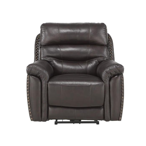 Homelegance Furniture Lance Power Reclining Chair with Power Headrest and USB Port in Brown 9527BRW-1PWH - Premium Chair from Homelegance (Titan Warehouse) - Just $1031.55! Shop now at Furniture Wholesale Plus  We are the best furniture store in Nashville, Hendersonville, Goodlettsville, Madison, Antioch, Mount Juliet, Lebanon, Gallatin, Springfield, Murfreesboro, Franklin, Brentwood