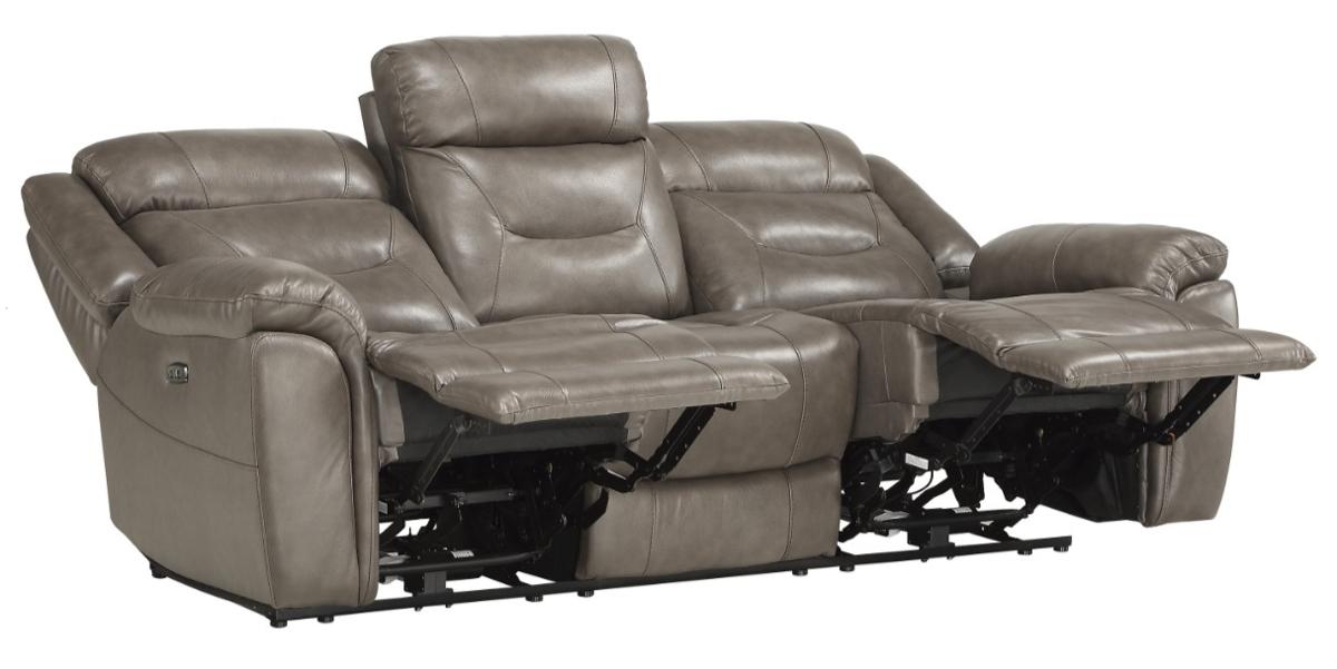 Homelegance Furniture Danio Power Double Reclining Sofa with Power Headrests in Brownish Gray 9528BRG-3PWH - Premium Sofa from Homelegance (Titan Warehouse) - Just $1655.55! Shop now at Furniture Wholesale Plus  We are the best furniture store in Nashville, Hendersonville, Goodlettsville, Madison, Antioch, Mount Juliet, Lebanon, Gallatin, Springfield, Murfreesboro, Franklin, Brentwood