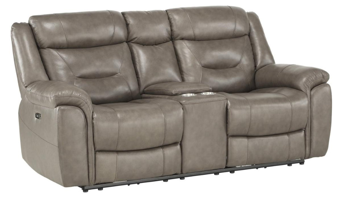 Homelegance Furniture Danio Power Double Reclining Loveseat with Power Headrests in Brownish Gray 9528BRG-2PWH - Premium Loveseat from Homelegance (Titan Warehouse) - Just $1655.55! Shop now at Furniture Wholesale Plus  We are the best furniture store in Nashville, Hendersonville, Goodlettsville, Madison, Antioch, Mount Juliet, Lebanon, Gallatin, Springfield, Murfreesboro, Franklin, Brentwood